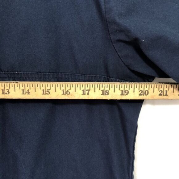 Women's Scrub Top Blue Short Sleeve Uniform Work Medical - Picture 4 of 11